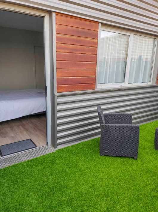 Studio lit double familial + lits superposés avec terrasse